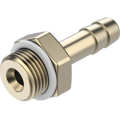 Hadicové hrdlo so závitom, nátrubok na rúrku, vonkajší BSPP (G) závit, Mosadz, FESTO